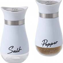 2pcs Salt And Pepper Shaker Set, Salt And Pepper Shakers With Base, Refillable Salt Shaker, 4oz Bottle, Modern Farmhouse Kitchen, Creative Kitchen Gift, Kitchen Essentials, Modern Design, Modern Kitchen Decor, High Quality Kitchenware - Multicolor - View 21