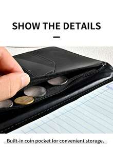 Server Book,1 Zipper Pocket,Server Book | Server Book,Suitable For Server Apron,Guest Book,Server Accessories,Service Book,Receipt Holder - Single Piece - View 7