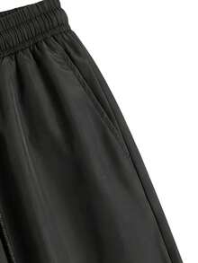 Women's Spring Autumn Outdoor Casual Loose Long Pants, Versatile Daily Sports Trousers - Black - View 5