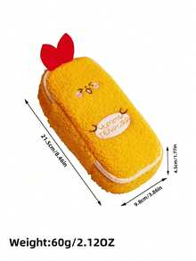 Fun Shrimp-Shaped Vertical Pencil Holder, Minimalist Large Capacity Stationery Bag Suitable For Students And Office Workers, Multi-Functional For Storing Stationery, Cosmetics And Tools. High-Quality Large Capacity Pencil Case, Desk Accessory, Valentine's Day Gift, Student Supplies, Campus Entertainment, School Prizes And Teacher Classroom Essentials. - Cartoon Pencil Case - View 7