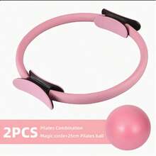 Best-Selling Pilates Shaping Kit Pink Yoga Ball Yoga Ring Pilates Fitness Set - A - View 6