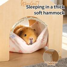 ITANDME Guinea Pig Hideout Rat Hideout Hammock House, No Bottom & Easy To Clean, Guinea Pig Bed House, Suitable For Fancy Rat, Chinchilla, Guinea Pig - View 8