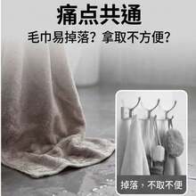 1pc Multi-Functional Home Style Plastic Material 60cm Retractable Spring-Loaded No-Drill Wall Hook For Bathroom Towel And Small Item Storage Hanging - View 2