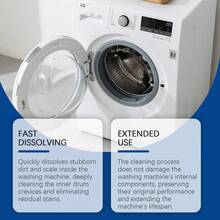 jakehoe Count Washing Machine Cleaner Tablets, Deep Clean Formula For Top Load & Front Load Washers, Removes Odor, Hard Water Stains, Lime Scale, Soap Scum, Lint, Leaves Fresh Scent, HE Compatible, Easy Use, ,New And Oldmodels Will Beshipped Randomly. - Multiple Forms - View 5