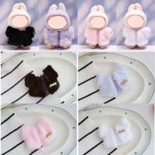 (Clothes Only) 1st & 2nd Generation Labobo Doll Clothes 17cm Bubu 10cm Cotton Doll Rabbit Plush Hat Cute Rabbit Hat - Multicolor - View 4