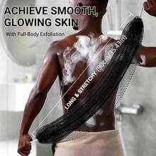 2pcs African Mesh Bath Sponge, Tear-Resistant Exfoliating Bath Ball, Body And Back Scrubbing, Long Nylon Exfoliating Bath Towel, Suitable For All Skin Types Daily Use - Exfoliating Body Scrubber - View 7