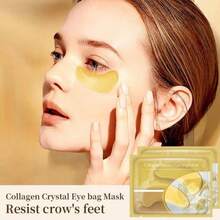 10pcs/20pcs/30pcs(15 Pairs) Gold Eye Masks, Moisturizing And Nourishing, Reduce Dark Circles And Puffiness, Tighten And Brighten, Great Gift For Valentine's Day, Essential For Office, Late Nights, And Holiday Travels A Bag Of 2pcs - Collagen - View 6