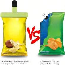 3/5/7/9Pcs Multi-Function Food Bag Sealing Clips, Household Snack Fresh-Keeping Sealing Clips, Moisture-Proof Leak-Proof Plastic Clips, Kitchen Tea Potato Chips Snack Bag Sealing Tool, Random Color - Multicolor - View 5