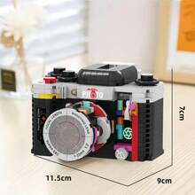 627pcs Mini Building Blocks Game, Ideal Toy For Adults To Relieve Stress And Anxiety, Fun Adult Game Set, Creative Camera Model Puzzle, Perfect Birthday Gift, Exquisite Vintage Camera Modeling Set, Stress Relief Building Blocks, Desktop Decoration - Multiple Colors - View 14