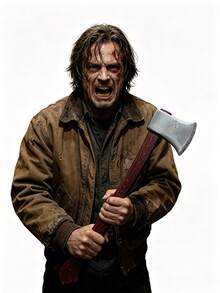 1PC Unisex Multi-Color Realistic Large Axe Weapon Costume Prop, Horror Jason Character Role Play Weapon Accessory, Personalized Versatile Mix And Match Suitable For Halloween, Festival, Party, Performance Costume Prop - Multicolor - View 4