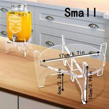 7.87 Inch Acrylic Beverage Dispenser Stand, Can Hold Beverage Cans And Water Bottles, Floor Standing Dispenser Base, Suitable For Parties, Home, Catering Events - View 8