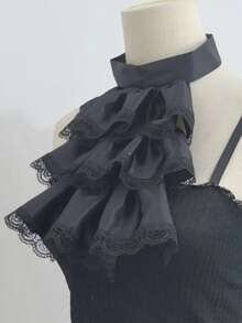 1 Set Vintage Lace Court Ruff Ruffle Fake Collar Cuffs Set - Multicolor - View 3