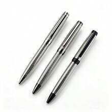 Grid Texture Metal Ballpoint Pen Luxury Business Roller Pen Smooth Writing Office Signature Pen For Men Gift Collection - 701 - View 4