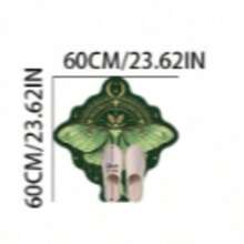 1件深綠色魔法蝴蝶裝飾地毯，森系風格，復古女巫美學，厚實地毯，毛絨地毯，秋冬地毯，加厚地毯，裝飾地毯，臥室裝飾，小地毯，地毯 - 彩色 - 查看 18