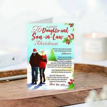A Set Of Exquisite Christmas Cards And Envelopes, Perfect For Gifting To Father, Mother, Daughter, Son Or Friends. This Is An Excellent Choice For Celebrating Christmas And Sending Holiday Greetings, A Unique Christmas Gift Y7JW. - Sets - View 5