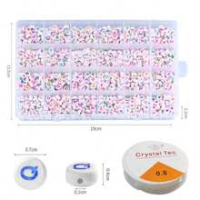 100/500/1000/1200pcs Acrylic Letter Beads Set - DIY Jewelry Making For Friendship Bracelets - 26 Styles, Colorful, Versatile, Easy To Use - Multicolor - View 5