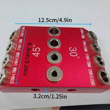 دليل حفر متعدد الزوايا لأعمال النجارة، أداة DIY للحفر بزوايا 30°/45°/90° والحفر العمودي - A - مشاهدة 4
