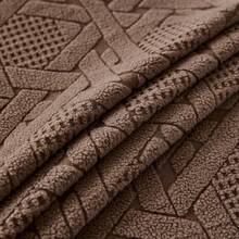 1pc Brown Leaf Pattern Fleece Stretch Sofa Cover, Nordic Modern Style Polyester Fiber Dust-Proof Non-Slip Thickened Sofa Protector, Suitable For 1/2/3/4 Seater Sofa, All Season Sofa Decor - Coffee Brown - View 11