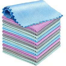 1/5pcs Set, Reusable Fish Scale Cloth, Size 15.74" X 11.81", Premium Microfiber Glass Cleaning Cloth, Quick Dry Polishing Cloth, Scratch-Free Lint-Free Cleaning Rag, Suitable For Glass, Kitchen Windows And Other Surfaces, Essential Home Helper. Christmas, Car Accessories, Kitchen Accessories, Home , Home, Bathroom Accessories, Cleaning, Cleaning Supplies - Multiple Styles - View 2