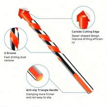 7pcs Tungsten Carbide Metal Steel Tile Concrete Brick Wood Drill Bit ...