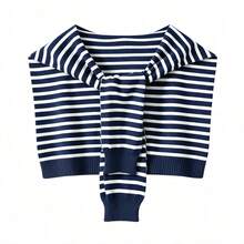 1pc Women's Knitted Shawl, Lightweight Summer Shoulder Wrap, Can Be Paired With Dresses And Accessories - Multicolor - View 24