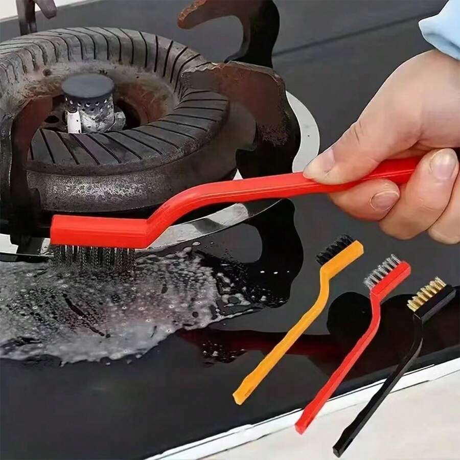 1/3/9 cái bàn chải vệ sinh nhà bếp đa năng, bàn chải sợi thép, bàn chải cọ nồi, màu ngẫu nhiên, đồ dùng nhà bếp, đồ dùng vệ sinh - nhiều màu - Xem 1