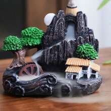 Mountain And Water Backflow Incense Burner Waterfall Smoke Incense Holder Zen Home Desktop Decor Ornament - Multicolor - View 4