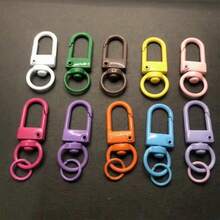 110/220/550/1100pcs Keychain Making Accessories, Handbag Charms, Handbag Decorations, Handbag Accessories, Keychain Clips, Keychain Pendants, Keychain Carabiner Clips, Bag Charms, Keychain Accessory Set, Includes Keychain Rings And Connectors, DIY Keychain Decoration, Car Decor - Multi-color - View 7