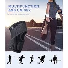 Universal Sports Knee Pads High Elasticity Protective Sleeve For Men And Women Suitable For Hiking, Running, Yoga, Daily Activities And Work - Black - View 6