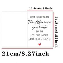 1PC-Colleague Retirement Card Leaving Gift | Large Inspirational, Enjoy The Next Chapter Boss Teacher Leader Farewell Card Suitable For Anyone's Retirement Gift - A - View 2