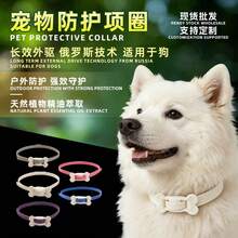 White - Large Silicone Pet Collar With Adjustable Buckle - White - View 2