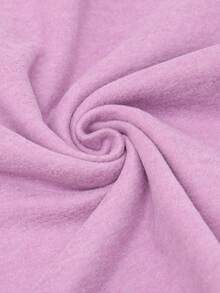 1 Set Women's Medium-Thick Knitted Wool & Silk Comfortable Slim Fit Thermal Warm Home Wear Set For Autumn, Winter And Spring - Mauve Purple - View 6
