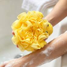 1pc New Large Duck Bath Sponge, Durable Non-Shedding Mesh Bath Ball, Soft Cartoon Foaming Bath Net, Wholesale Bath Flower Ball - View 6