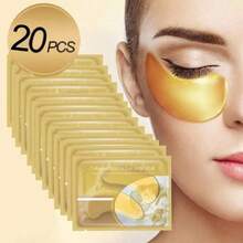 10pcs/20pcs/30pcs(15 Pairs) Gold Eye Masks, Moisturizing And Nourishing, Reduce Dark Circles And Puffiness, Tighten And Brighten, Great Gift For Valentine's Day, Essential For Office, Late Nights, And Holiday Travels A Bag Of 2pcs - Collagen - View 1