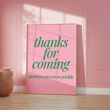 1pc Frameless Canvas Print Showcasing Contemporary Art, Titled 'Leave As Soon As Possible'. This Wall Artwork Is Perfect For Decorating Bedrooms, Living Rooms, Kitchens, And Corridors, Making It An Ideal Gift For Modern Home Decor - A - View 5