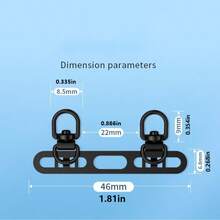 360° Rotating Metal Phone Lanyard Connector Plate, Side-Mount Double-Clip Ultra-Thin Metal Shim, Double-Clip For Stronger Hold, Does Not Affect Phone Calls - Multicolor - View 4