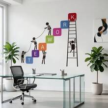 1/3/5pcs Teamwork Wall Decals, Motivational Office Quotes Wall Stickers, Waterproof Peel And Stick Vinyl Art Murals For Workspace Conference Room Company Office Wall Decor - Inspirational Wall Decals - View 7