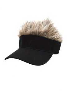 1pc Unisex Funny Spiky Wig Sun Hat, Adjustable Creative Wig Sun Hat, Suitable For Party And Outdoor Sports - Wig Baseball Cap - View 9