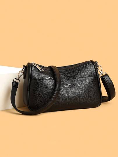 2026 New Women's Handbag Fashion PU Leather Tote Bag Casual Large-Capacity Shoulder Bag For Commuting Underarm Crossbody Bag