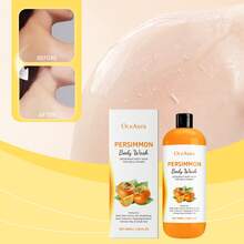 Persimmon Scented Body Wash, Refreshing Odor-Reducing Soothing Full Body Cleansing Shower Gel, Brightening Skin, Unisex Moisturizing Bath Liquid - 1 Bottle Of Body Wash - View 5
