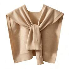 1pc Women's Knitted Shawl, Lightweight Summer Shoulder Wrap, Can Be Paired With Dresses And Accessories - Multicolor - View 25