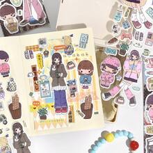 6 Sheets/Bag Stickers, Tiny Daily Series, Japanese & Korean Style Character Stickers, Scrapbook Supplies, Notebook Accessories, For Decorating Cards, Photo Frames, Computers, Phone Cases, Water Bottles, Magazines, Stationery Boxes, Luggage, Desktop Decor - Sticker Pack - View 14