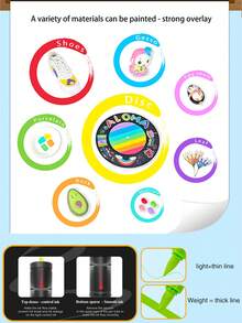 24/240 Colors HdeLe Acrylic Paint Markers, Flexible Soft Brush Tip, Water-Based Ink Smooth Writing, Gradient Blendable Art Pens, Suitable For Handwriting, Stone Painting, Shoe Customization, DIY Craft Projects - Multicolor - View 11