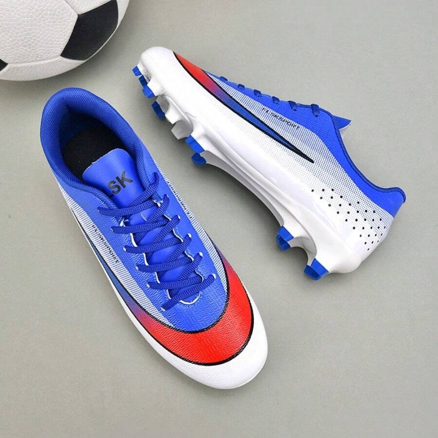 1 Pasang Sepatu Olahraga Pria Sepatu Sepak Bola Pria - Royal Blue - View 1