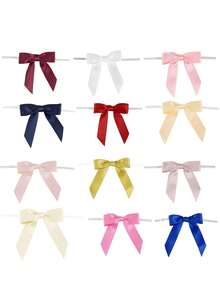 1 Set Flocked Christmas Decorations With Gold Bows, Suitable For Christmas Tree, Wreath, Stair Railing And Indoor Patio, Perfect For Party, New Year Decoration, Winter Christmas Scene, Gift And Home Decor - A - View 10