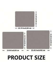 Solid Kitchen Draining Mat, Super Absorbent, Dish Draining Mat, Non-Slip Quick-Drying Mat, Faucet Placemat, Non-Slip Kitchen Mat - Dark Grey - View 3