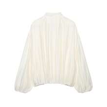 Women's Solid Color Zipper Casual Versatile Daily Travel Long Sleeve Jacket - Beige - View 2
