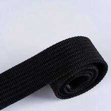 1pc Solid Color Casual Vintage Street Workplace Polyester (Polyester) Men's Belt All Season Woven - Black - View 4