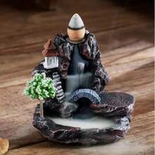 Pembakar Dupa Aliran Balik Air Terjun Pegunungan, Tempat Dupa Lanskap Kreatif, Ornamen Aromaterapi Dekoratif untuk Rumah, Kantor, dan Ruang Teh - Beraneka warna - View 5