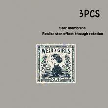 Weird Girl Club, Tribute To Women Who Love Reading, Are Thoughtful, And Don't Conform - Vinyl Sticker - Durable Smooth Surface, Self-Adhesive Bumper Sticker, Suitable For Cars, Windows, Laptops, Trucks,Water Bottles - Versatile Durable - Star Film - View 9